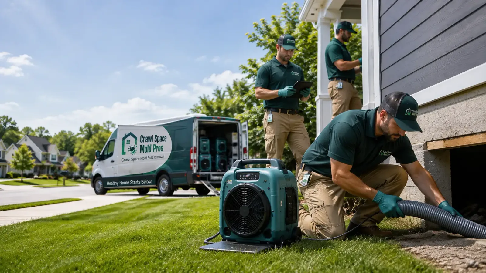 Crawl Space Mold Removal in Logan, KS